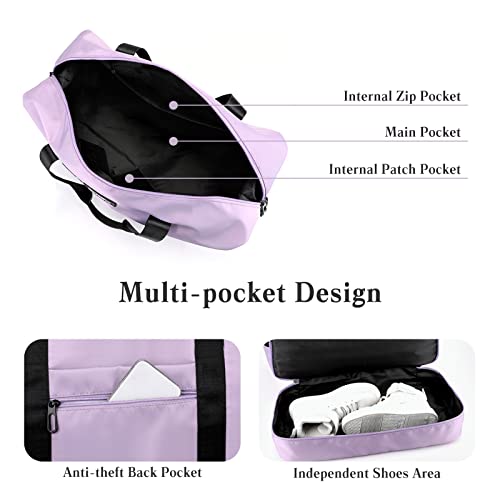 Corios Travel Duffel Bag For Women And Men Foldable Weekender Overnight Bag Nylon Sports Gym Bag Lightweight Luggage Bag Shoulder Bag With Shoes Compartment For Travel Gym Sport Daily Use Grey #TOP4