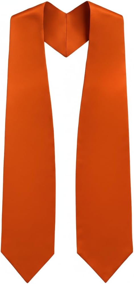 CLERKMANS Unisex Adult 62" Long Plain Graduation Stole Sash