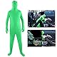 Dpofirs Fotografie Grüner Chromakey Bodysuit, Unisex Spandex Stretch Kostüm für Erwachsene Disappearing Man Body Suit, Grüner Ganzkörperanzug für Green Screen Fotografie Foto Video (170cm)