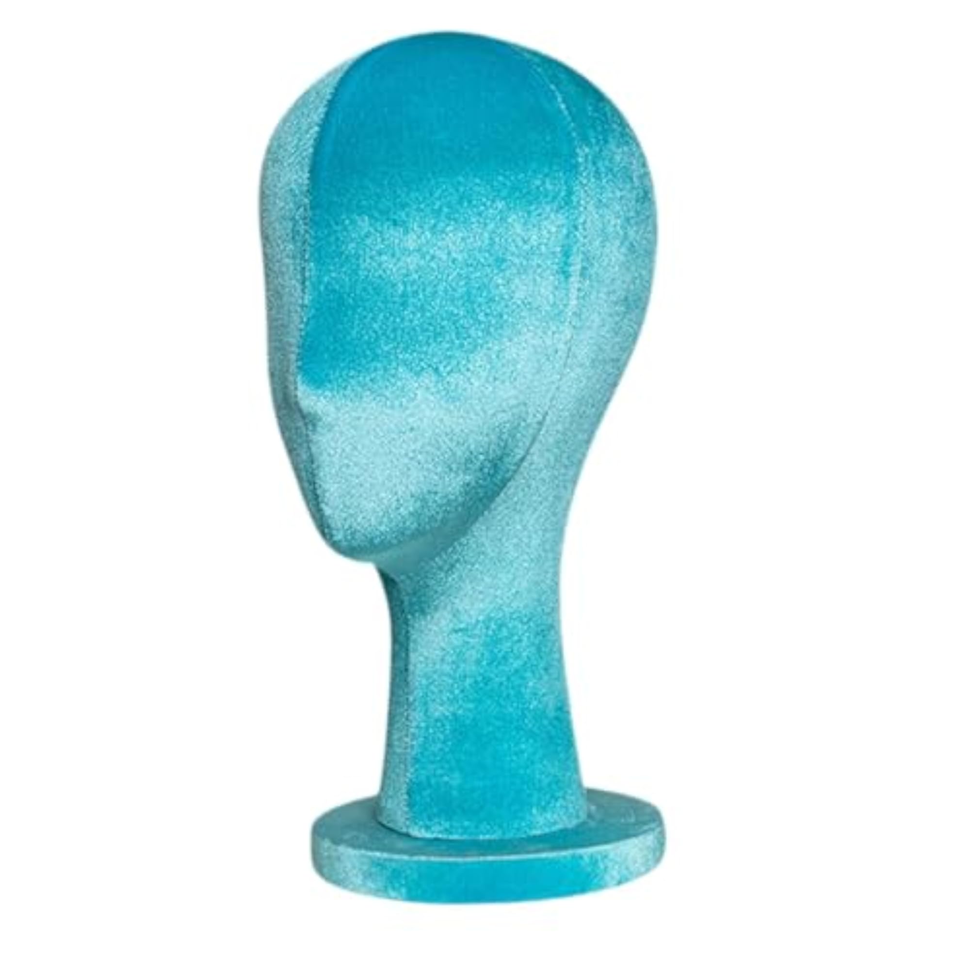 Female Head Mannequin Hat Wig Display Stand for Headset and Glasses, Blue
