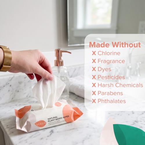 Image of Veeda Feminine Care Bundle: Super Cotton Tampons + Wipes, 108 Count