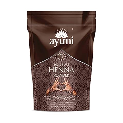 Ayumi Pure Henna (Mendhi), Natural Herb Powder Which Soothes the Scalp & Conditions the Hair, Considered to Support Hair Growth - 1 x 200g Cover