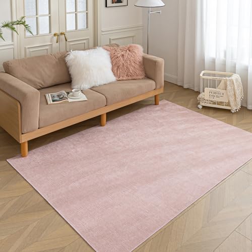 HARESLE Waschbarer Teppich Wohnzimmer Kurzflor-80x120cm, Anti-Rutsch Teppich Schlafzimmer, Weich Rosa Teppiche Kinderzimmer, Moderne Wohnzimmerteppich, Küchenteppich, Rechteckiger Bettvorleger(Rosa) HARESLE Waschbarer Teppich Wohnzimmer Kurzflor-80x120cm, Anti-Rutsch Teppich Schlafzimmer, Weich Rosa Teppiche Kinderzimmer, Moderne Wohnzimmerteppich, Küchenteppich, Rechteckiger Bettvorleger(Rosa)