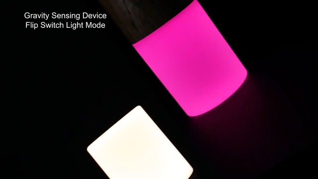 Acrylic Touch Lamp with Gravity Sensor,Night Light for Kids Warm White Light&7 Color Changing RGB,Battery Operated Bedroom Living Room,Kids Room,College Dorm,Office (Beech) (NO-HB015) - Image 8