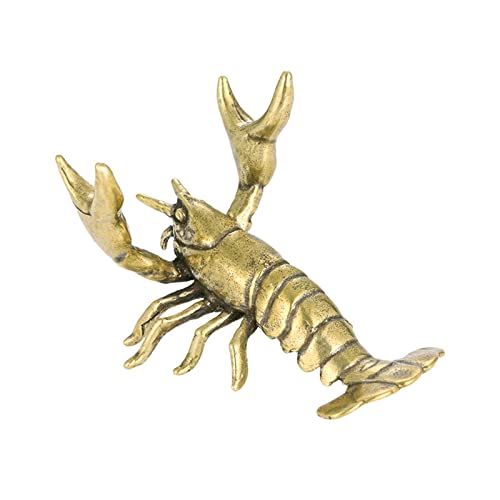 Image of Novelty Crayfish Statue Pen Holder Lobster Figurine Decor Crafts for Desktop