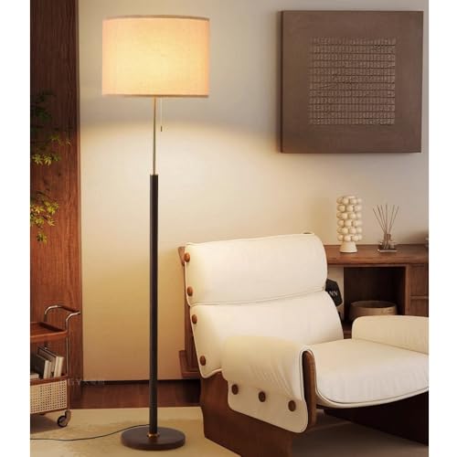 Lampadaire de chambre anti-fatigue oculaire, 3 températures de couleur et pied en fer