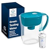 Brita Metro Water Filter Pitcher with SmartLight Change Indicator, BPA-Free, Replaces 1,800 Plastic Water Bottles a Year, Lasts Two Months, Includes 1 Filter, Small - 6-Cup Capacity, Turquoise