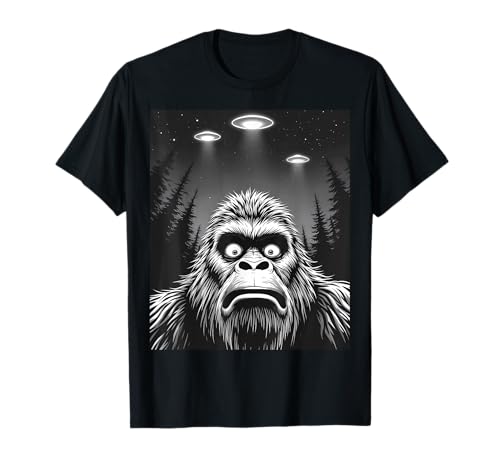 Bigfoot UFO Lustiges Alien T-Shirt