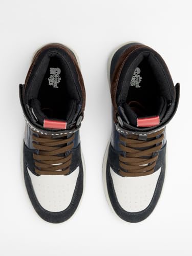 Image of The Souled Store Official Captain America: Super Soldier Men and Boys Lace Up High Top Sneakers