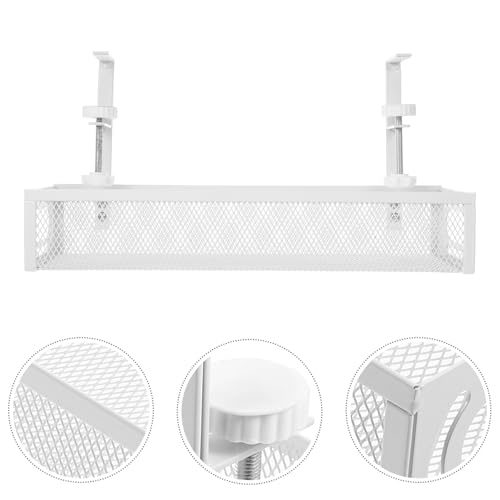 Rangement multiprise sous bureau et panier range-câble suspendu - 4