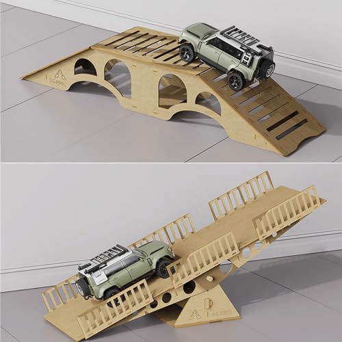 Image of Bridge Course Prop Simulation Road Obstacle Steep Slope for RC Crawer Car 1 /18 1 /24 TRX4M UTB18 SCX24 AX24 FCX24 (Seesaw Board)