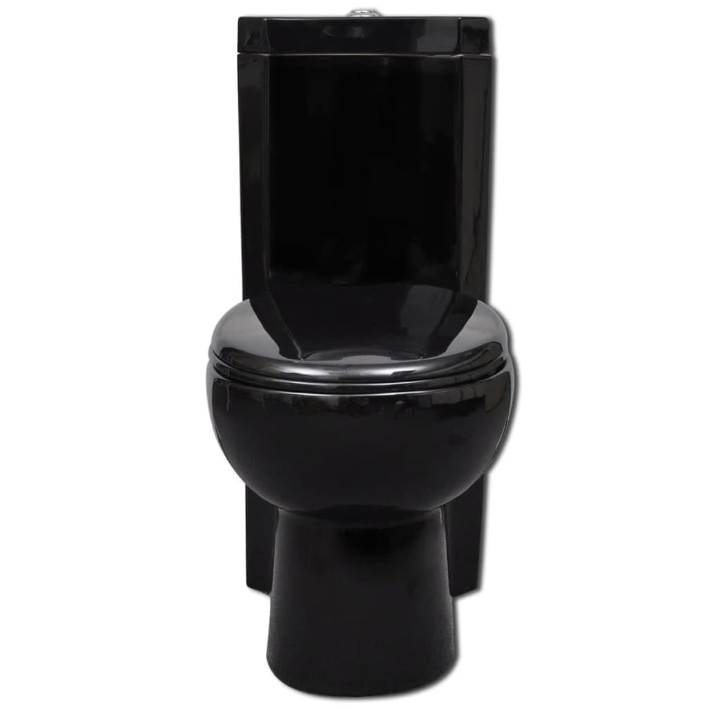 Plumbing-WC - Inodoro esquinero de cerámica para baño, color negro