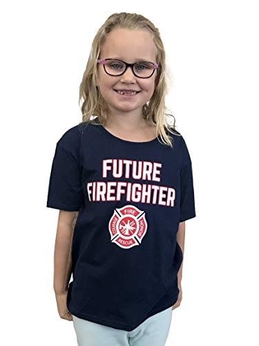 Future Firefighter | Cute Kid's Fire Fighter Badge Boy Girl Child Youth T-Shirt4