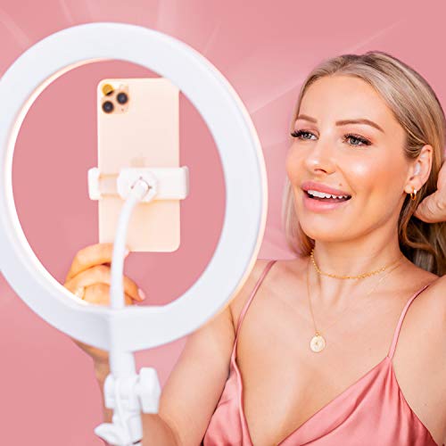 LITTIL Superstar – Anel de luz USB de 25 cm para mesa ou mesa | 3 modos de luz com suporte flexível