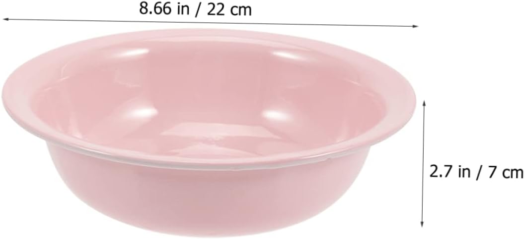 Enamel Vegetable Basin Rinsing Tubs Fruit Vegetable Wash Bowl Kitchen Wash Basin