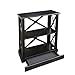 Casual Home Jackson Bookcase Drawer, Concealment Furniture, Black