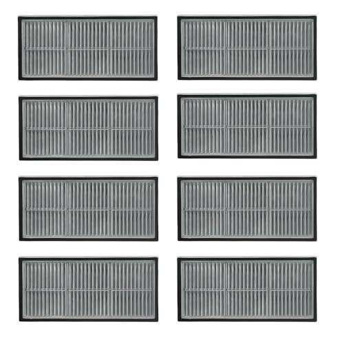 8 PCS HEPA Filter for Dreame X40 Ultra / X30 Ultra / X30 Pro Plus/ X30 Pro, L30 Pro Ultra, L10s pro Ultra Robot Vacuum Cleaner Replacement Parts