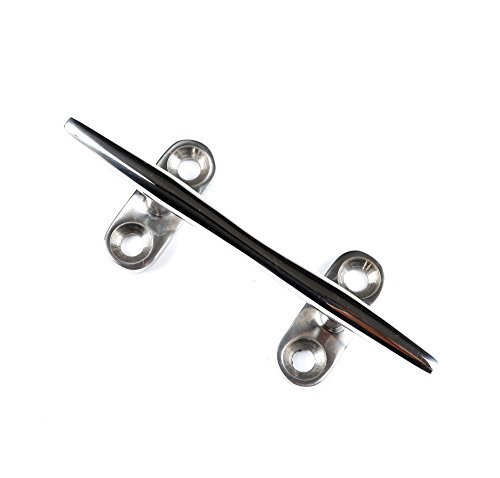 Mxeol Boat Cleats 8 Inch Dock Cleat Rope Tie Off Cletes Stainless Steel Marine (Pair) #TOP4