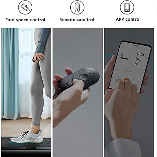 Image of Folding Treadmills 2 in 1 Under Desk Treadmill, 1.25Hp Folding Electric Treadmill Walking Jogginghine for Home Office with Remote