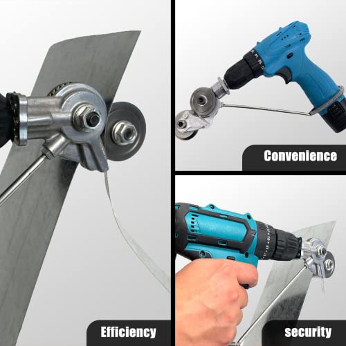 2023 New Metal Nibbler Drill Attachment, Metal Nibbler Drill Attachment With Adapter, Diy Metal Drill Attachment, Metal Cutter Sheet Drill Attachment For Metal Cutting #TOP1