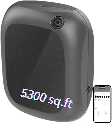 Business Aromatherapy Scent Collection Diffuser - Area 5300 sq.ft, 6.8Fl Oz/200ml, Bluetooth Control, Black, DIFFMELY