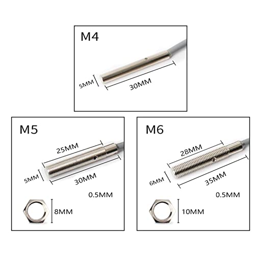 Milageto de Cilindro, Interruptor Indutivo de Aproximação de Detetive, M4 NPN