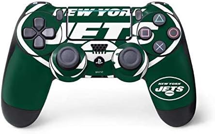 Vista 26 de Skinit - Skin para juegos para PS4 Pro/Slim Controller – licencia oficial NFL New York Jets Retro Logo