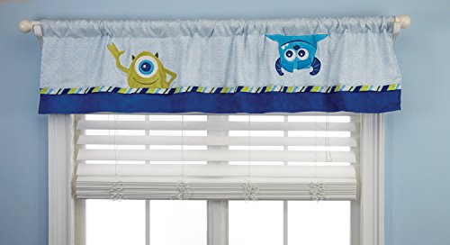 Disney Monsters Window Valance, Blue/Green