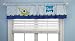 Disney Monsters Window Valance, Blue/Green