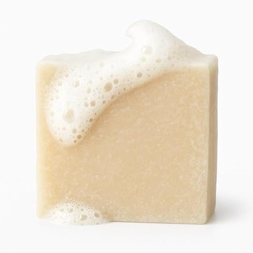 Rice Milk Soap – Brightening Rice Water Glow Bar for Face & Body – Gentle Exfoliating Cleanser for Dull & Uneven-Looking Skin – Handmade in UK, Vegan – 115g