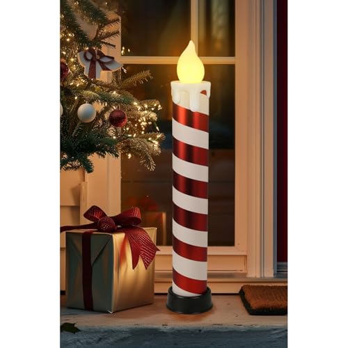 BURI LED Candy Kerze 83cm | XXL Zuckerstange beleuchtet |...