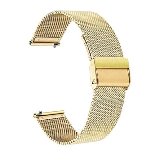 [] YingYou 18mm 20mm 22mm 24mm NCbN[X ~l[[ \bhXeXX`[ EHb`Xgbv ܂肽ݎEHb`obN EHb`ohp(Gold milan,18mm)