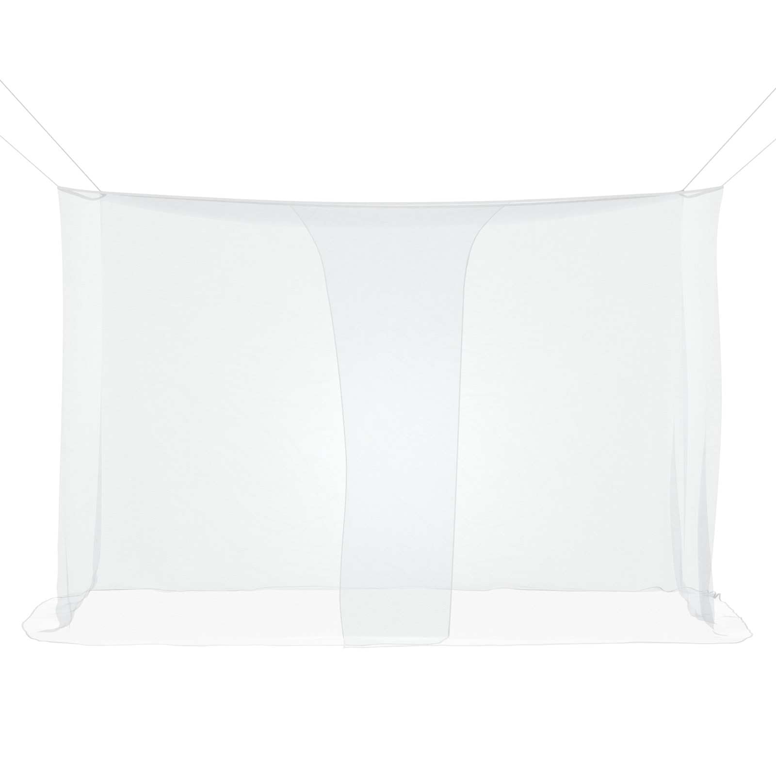 Moskito Netz für Bett 156 Maschen 3er Set Weiß Polyester, Fliegengitter Mückenschutz Bettnetz für Innenbereich, 220 x 100 x 150 cm mit genähter Öffnung