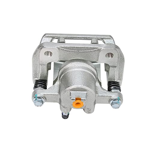 Image of Detroit Axle - Rear Brake Kit for 2003-2011 Honda Element 2004-2008 TL | Drilled & Slotted Brake Rotors Brake Calipers w /Brackets Ceramic Brake Pads 2005 2006 2007 Replacement