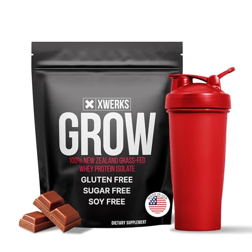 Xwerks Grow Whey Protein Powder, 25g Pure Isolate...