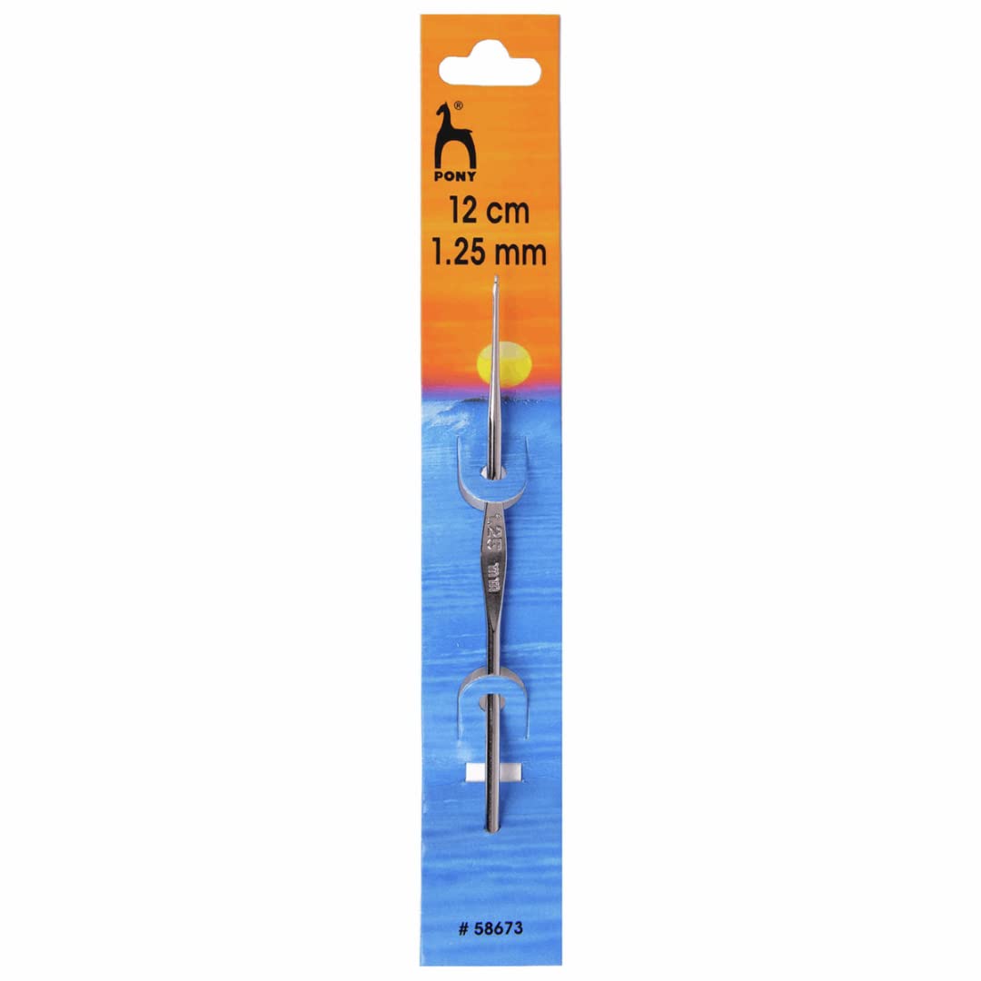 Pony Steel Crochet Hooks, Multi-Colour, 5.1 x 2.9 x 20.8 cm