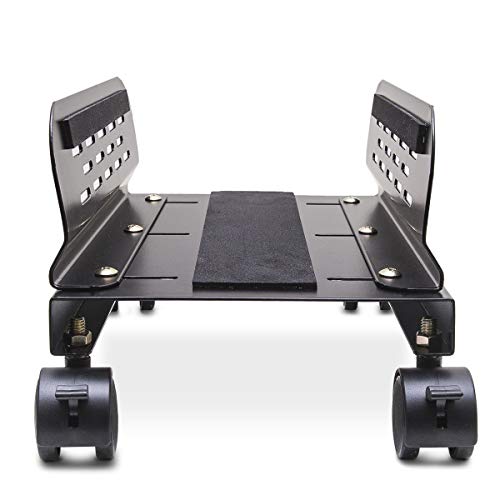Syba Mobile Desktop Tower Computer Metal Floor Stand Rolling Caster Wheels With Ventilation And Adjustable Width From 6 To 10 Inches - Sy-Acc65057 #TOP4
