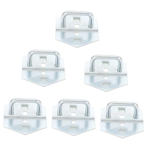 LALAFINA 6-pack Metal Pegboard Hooks Garage Hooks Tool Organizer Heavy Duty for Wall Home and Workshop