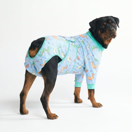 Image of Spark Paws Dog Recovery Suit - Surgical Onesie After Surgery, Male & Female | Full-Body & Belly Coverage Post Spay, Neuter or Abdominal Surgery - a Soft Cone Alternative. Breathable; Fits All Breeds