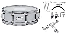 High-quality birch shell: The marching drum impresses with a black foiled birch shell, which ensures a clear and powerful sound. Precise tuning: Thanks to the 8 tension rods, the marching drum can be tuned easily and precisely, always achieving the p...