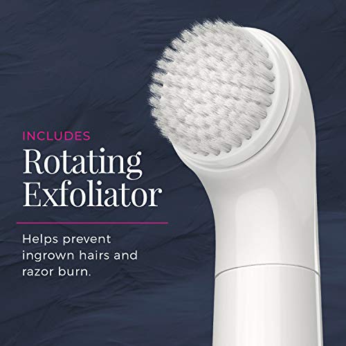 Kit para aparar pêlos Remington Smooth & Silky Body & Bikini Kit, sem fio, rosa/branco