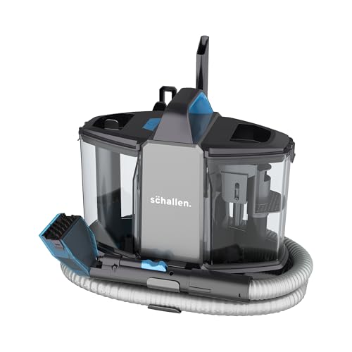 Schallen Deep Cleaning Upholstery and Carpet Cleaner Machine, Carpet Washer with Clean & Dirty Water Tank, Portable, Powerful 500W Motor | Including Carpey Brush, Glass Brush & Crevive Nozzle Schallen Deep Cleaning Upholstery and Carpet Cleaner Machine, Carpet Washer with Clean & Dirty Water Tank, Portable, Powerful 500W Motor | Including Carpey Brush, Glass Brush & Crevive Nozzle
