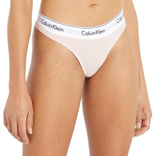 Calvin Klein Thong Bragas, Rosa (Nymphs Thigh), S para Mujer