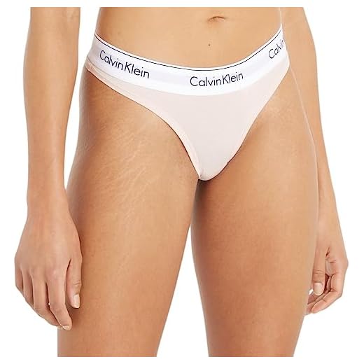 Calvin Klein Thong Bragas, Rosa (Nymphs Thigh), S para Mujer