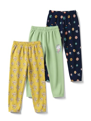 Image of HELLCAT Trendy Printed Cotton Blend Girls Pyjama-Pack of 3 | Pyjama Pants for Kids