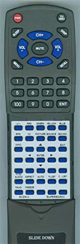 Replacement Remote for Supersonic SC1511, SC2411
