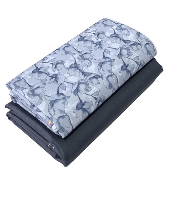 CSK FASHION Men's Combo of Unstitched Cotton Fabric solid printed Shirt and Trouser Set Formal for Men's (DESIGN-1-GREY-I, H)-picture-25
