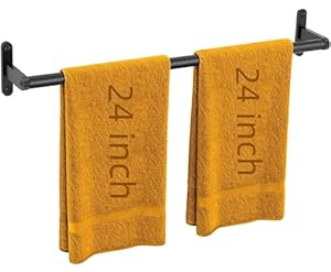 Kljkpa 10402 Mattschwarze Handtuchstange 61 cm