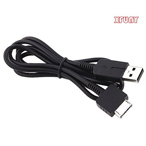 XFUNY 1.2M/4FT 2 in 1 USB Data Cable Cord Transfer Sync Power Charge Charger for PlayStation PS Vita-Black