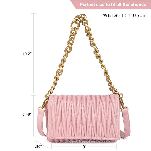 Image of Small Purses for Women Summer Crossbody Bag Quilted Evening Clutch Handbags